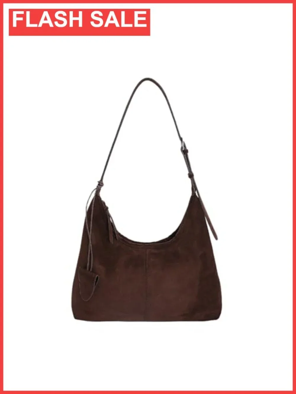 Faux Suede Hobo Bag Slouchy Tote Purse Adjustable Strap Work Travel
